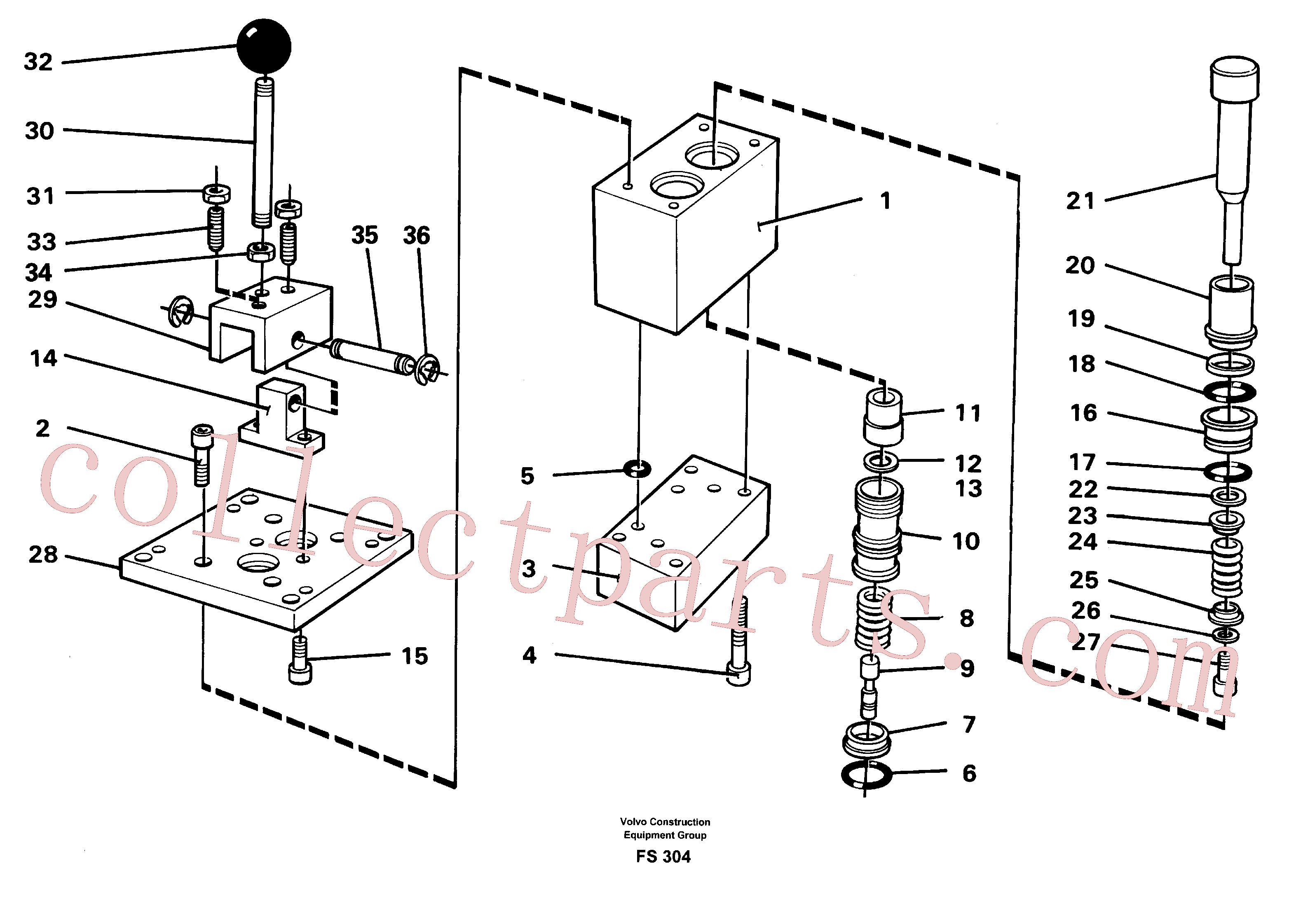 VOE14245784 for Volvo Control pressure valve(FS304 assembly)