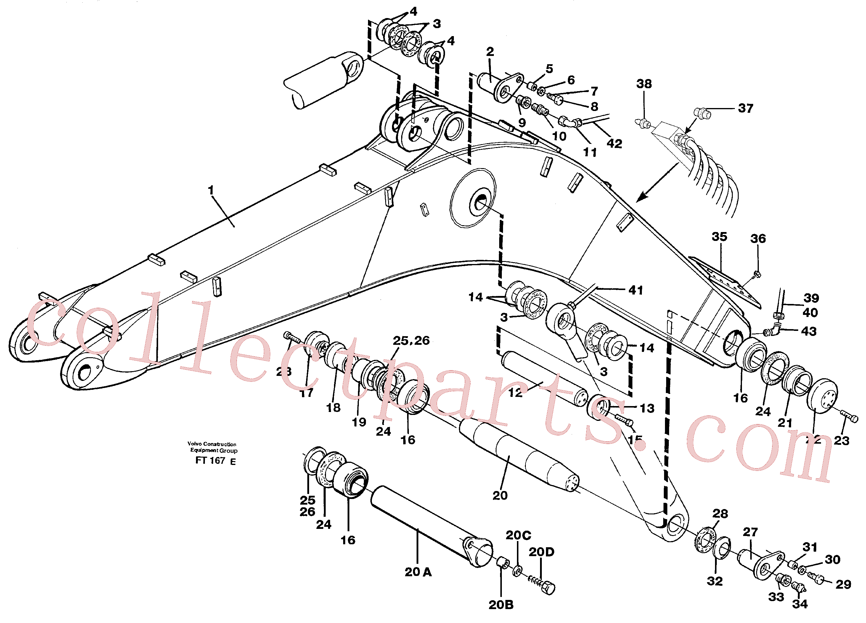 Wholesale VOE14340798 L-connection for Volvo Excavator