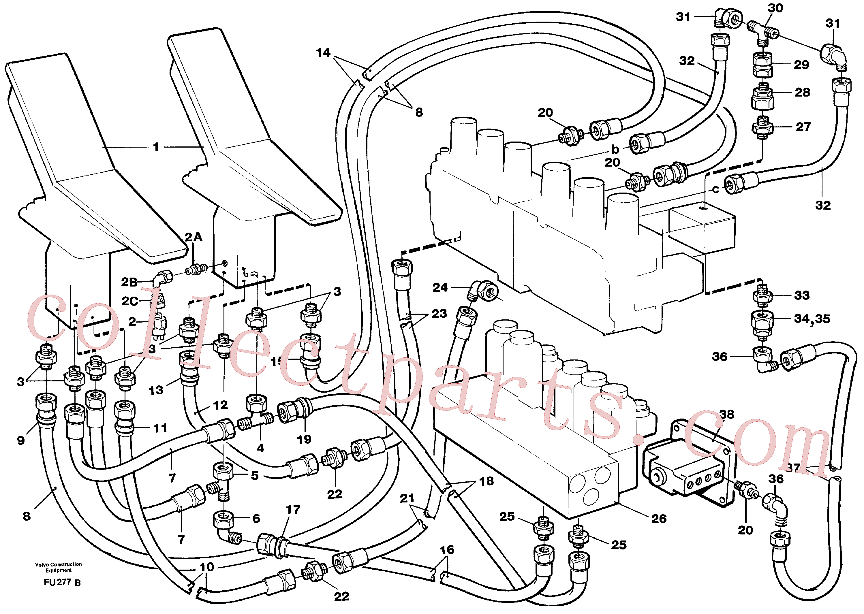 ZM7091906 for Volvo Servohydraulik, travel(FU277B assembly)