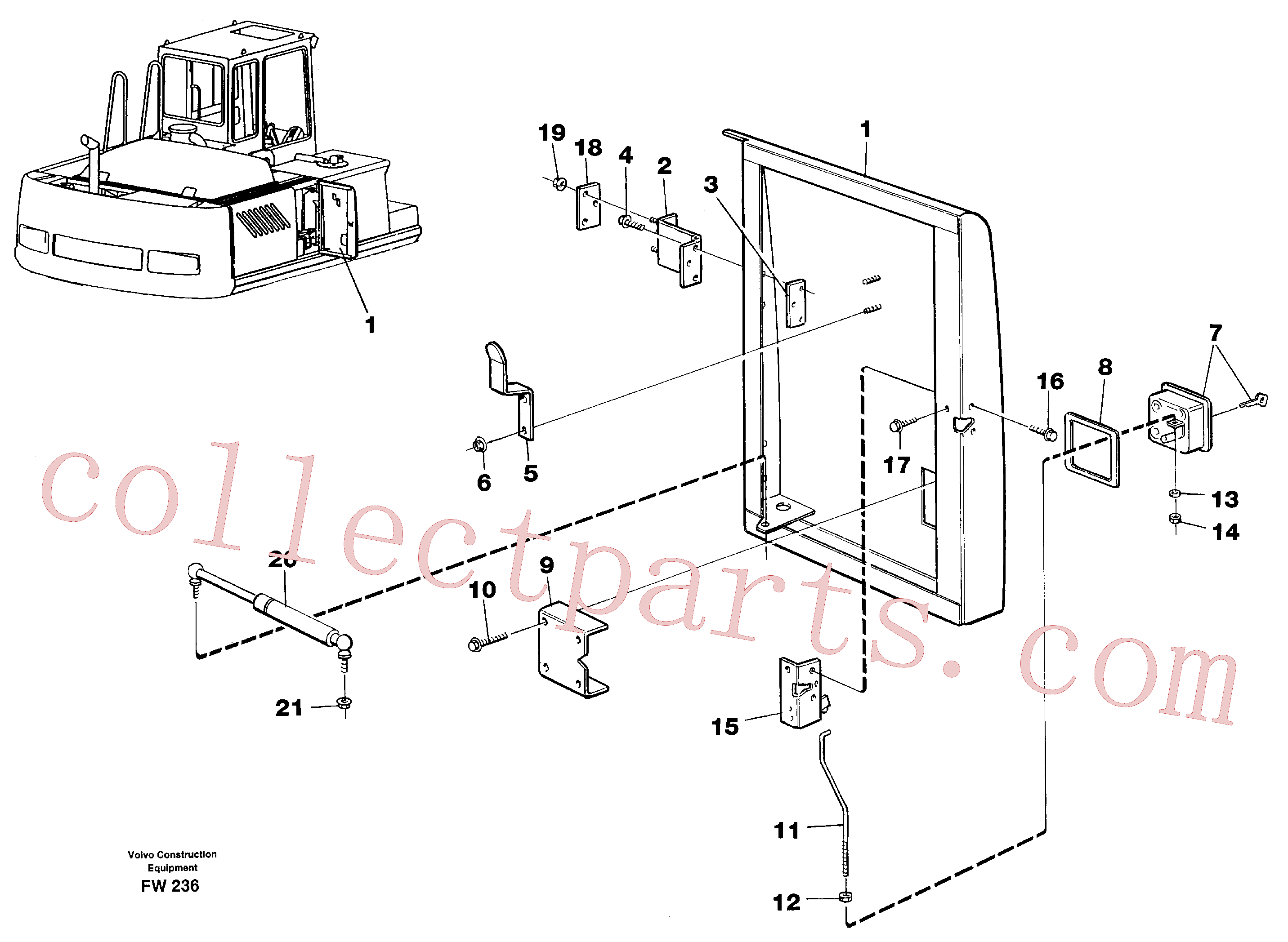 VOE11706359 for Volvo Door, centre, right(FW236 assembly)