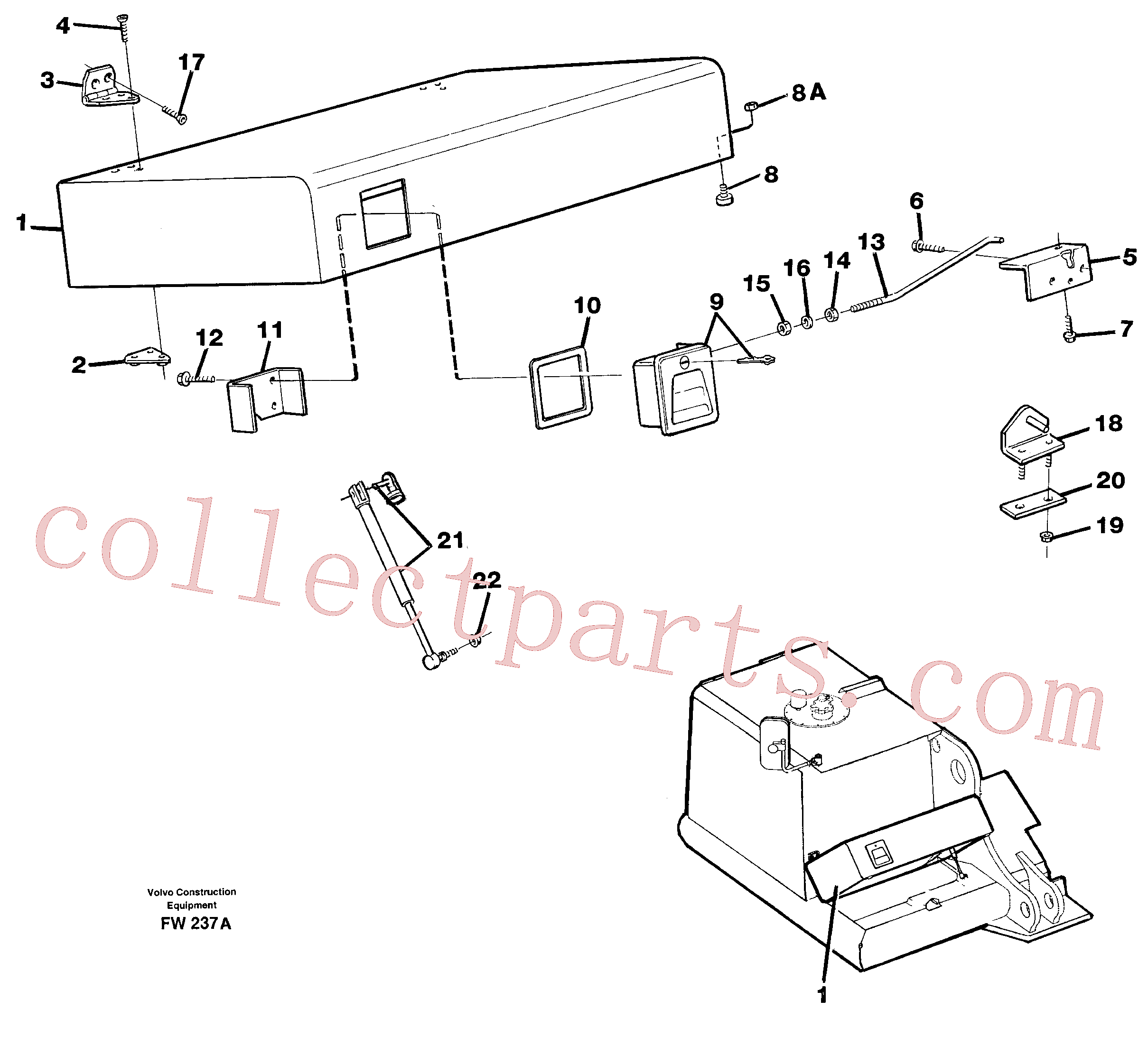 VOE11706359 for Volvo Casing, front, right(FW237A assembly)