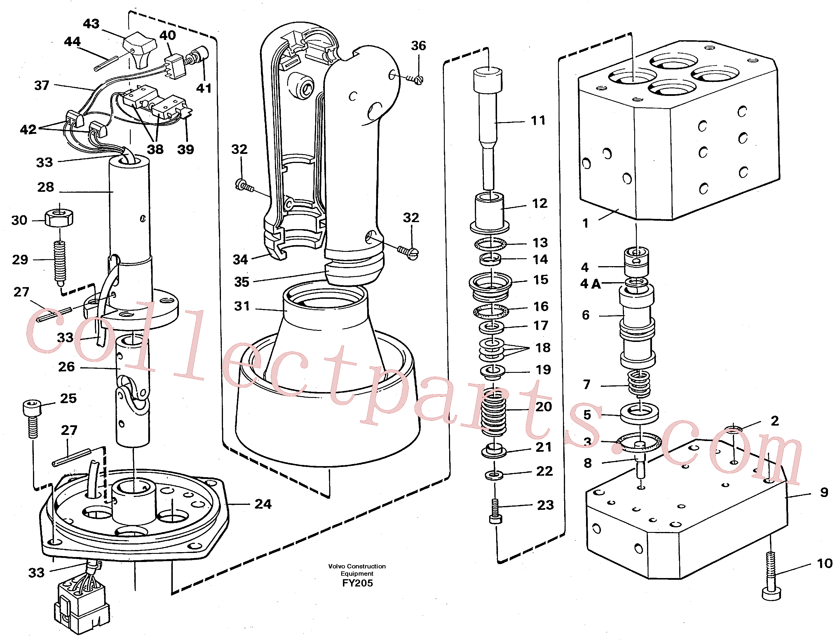 VOE14242250 for Volvo Control pressure valve(FY205 assembly)