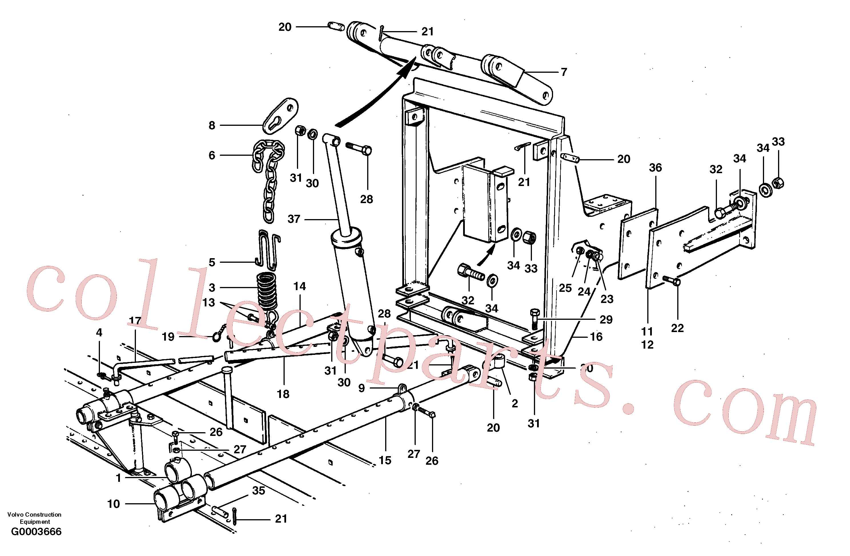 CH22129 for Volvo Windrow eliminator(G0003666 assembly)