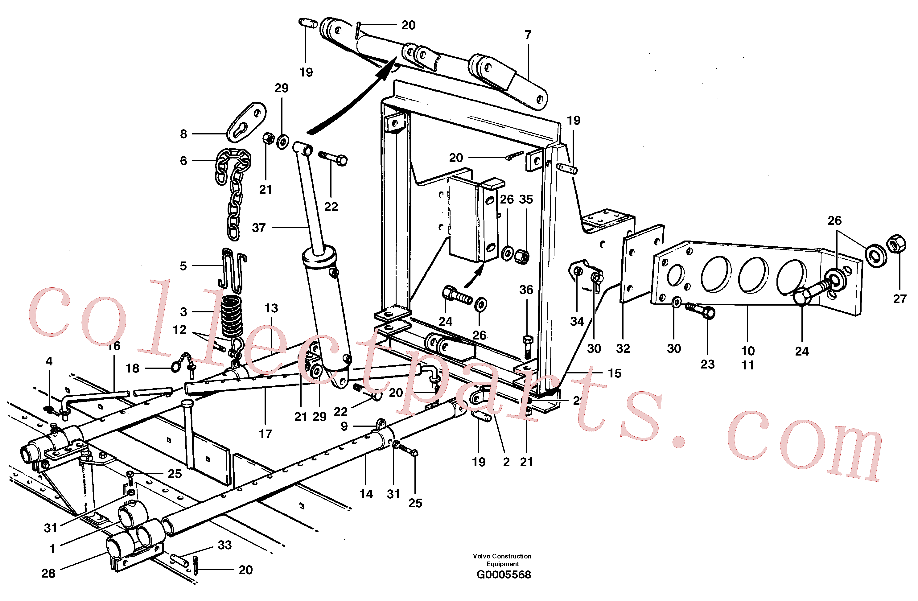 PJ4460076 for Volvo Windrow eliminator(G0005568 assembly)