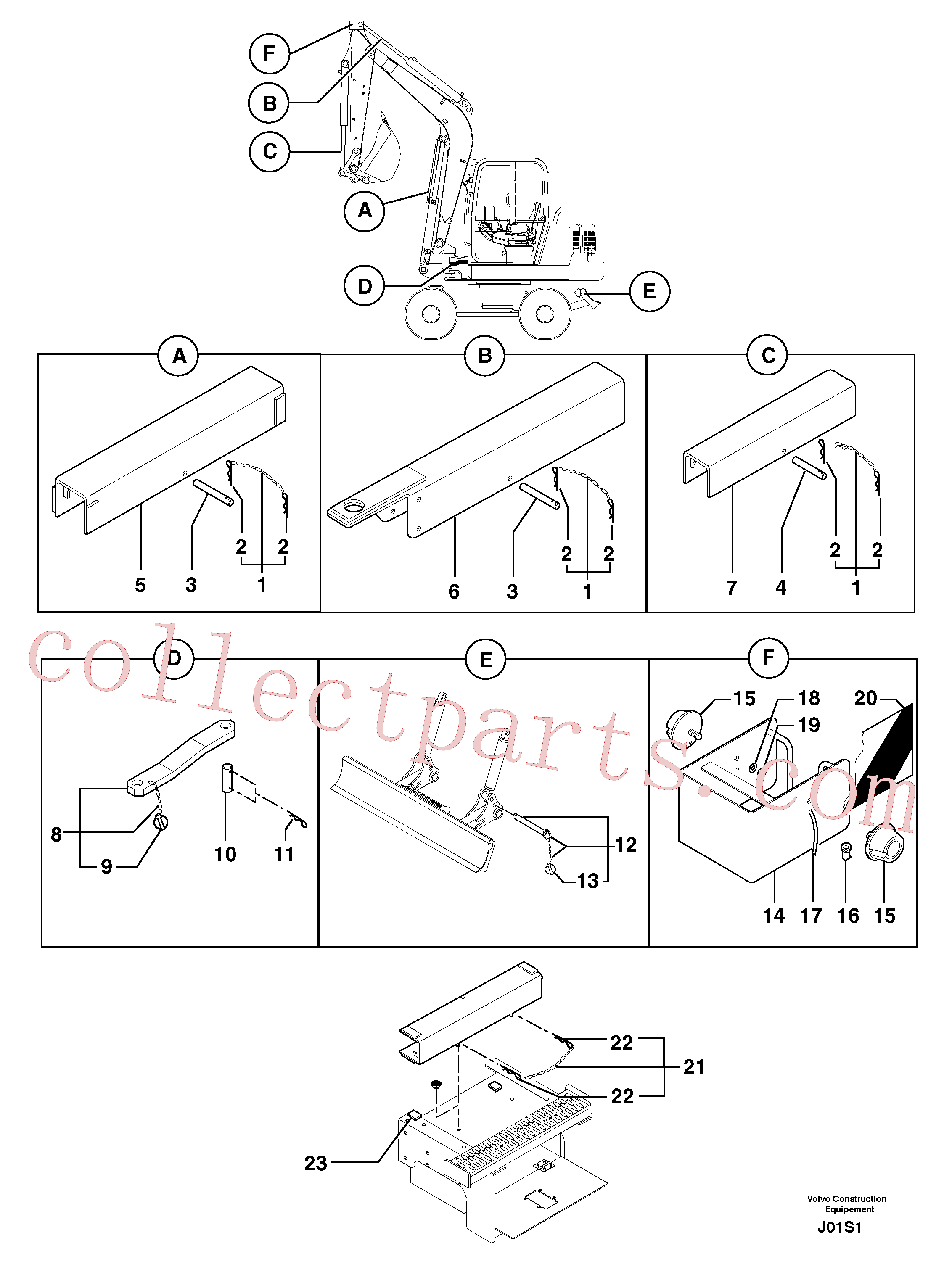 PJ4600004 for Volvo Safety device(J01S1 assembly)