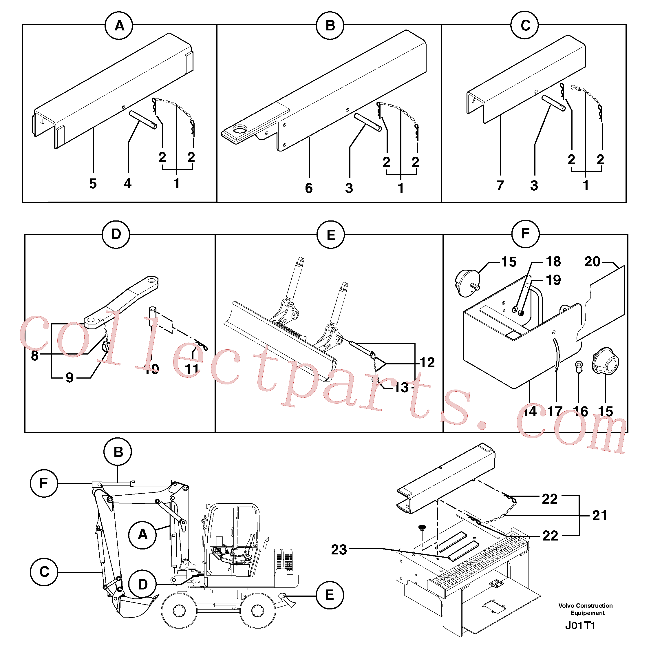 PJ4600004 for Volvo Safety device(J01T1 assembly)