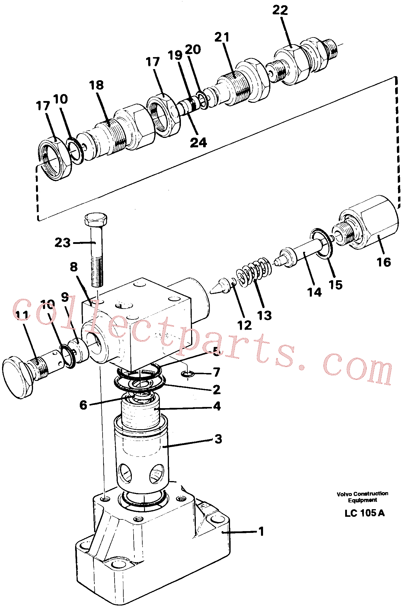 VOE14014485 Grease cartridge for Volvo Excavator spare