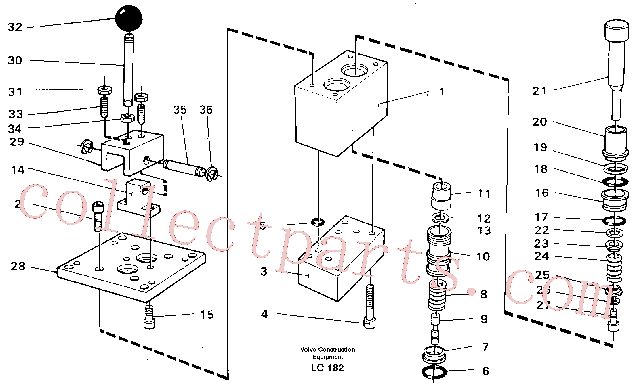 VOE14245784 for Volvo Control pressure valve(LC182 assembly)