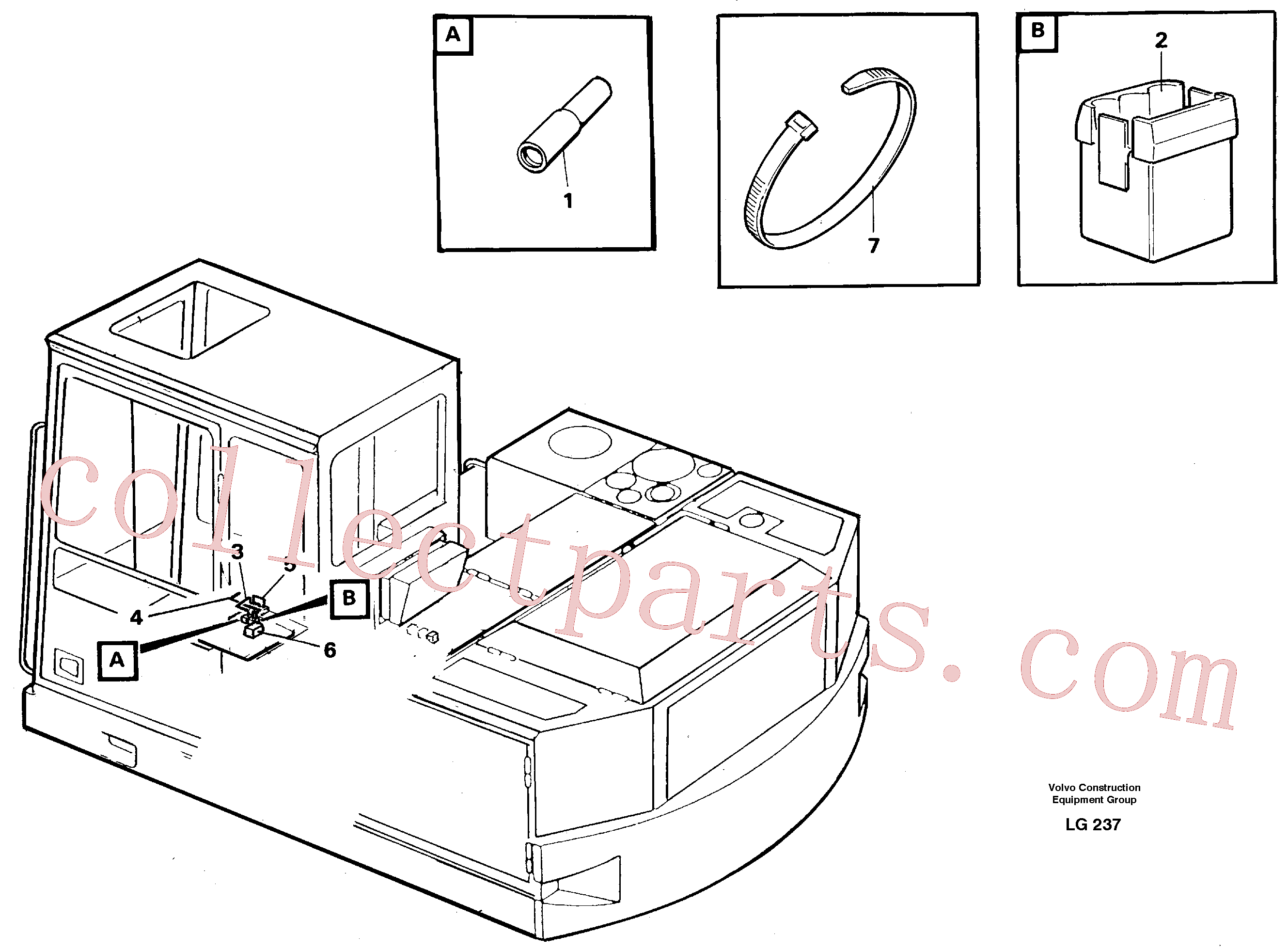 VOE14013869 for Volvo Electric installation for hydraulic hammer(LG237 assembly)