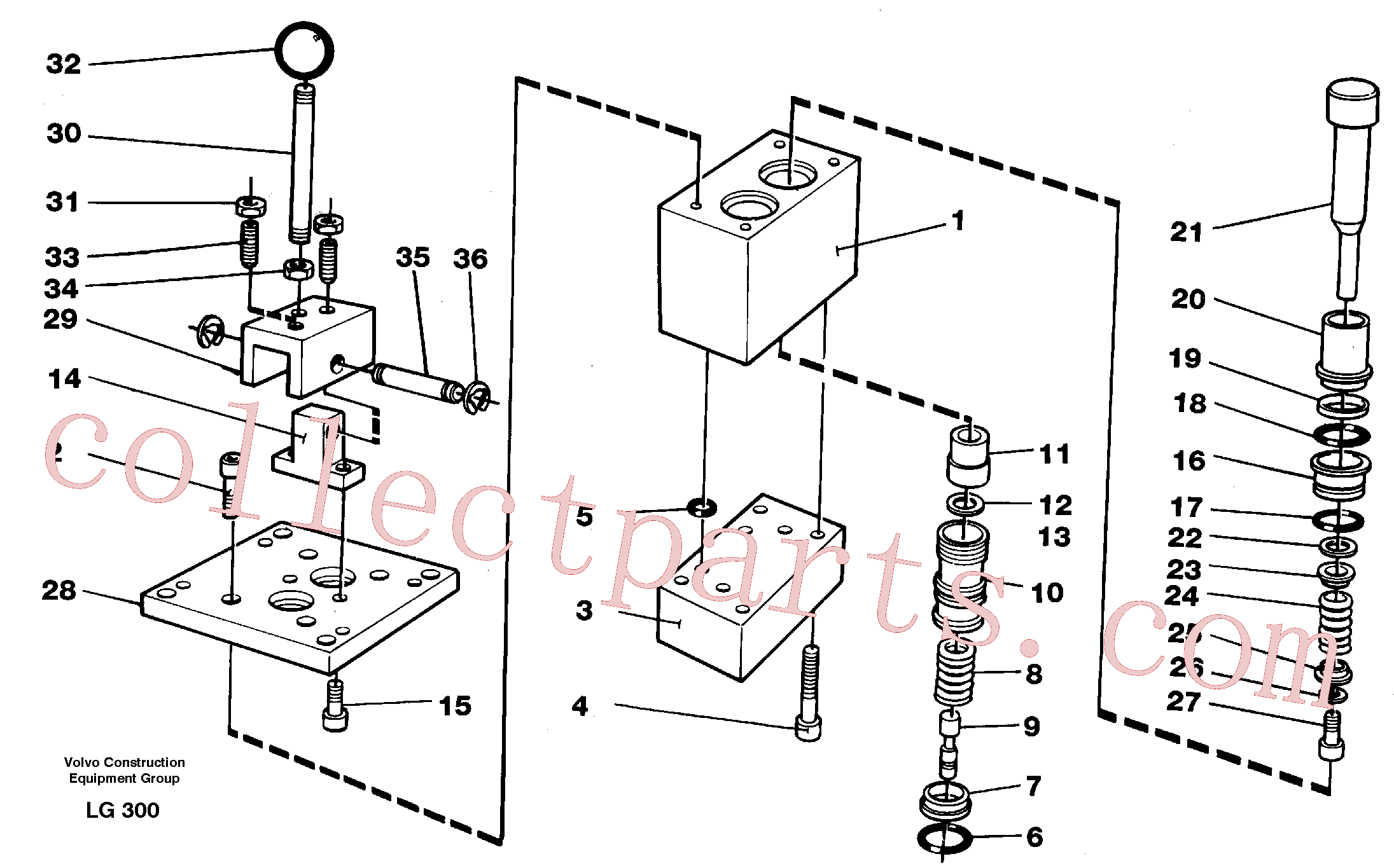 VOE14245784 for Volvo Control pressure valve(LG300 assembly)