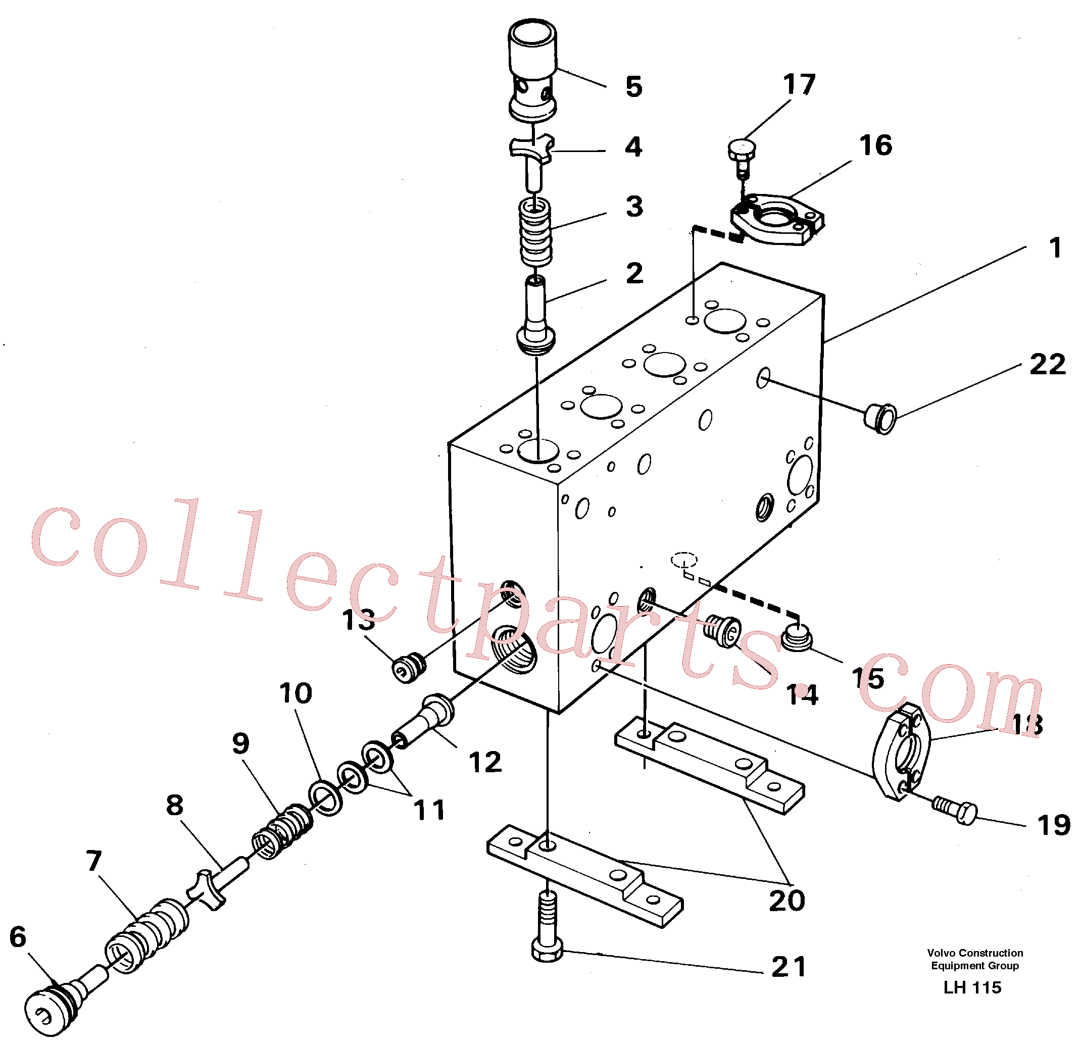 VOE14024900 for Volvo Connection board(LH115 assembly)