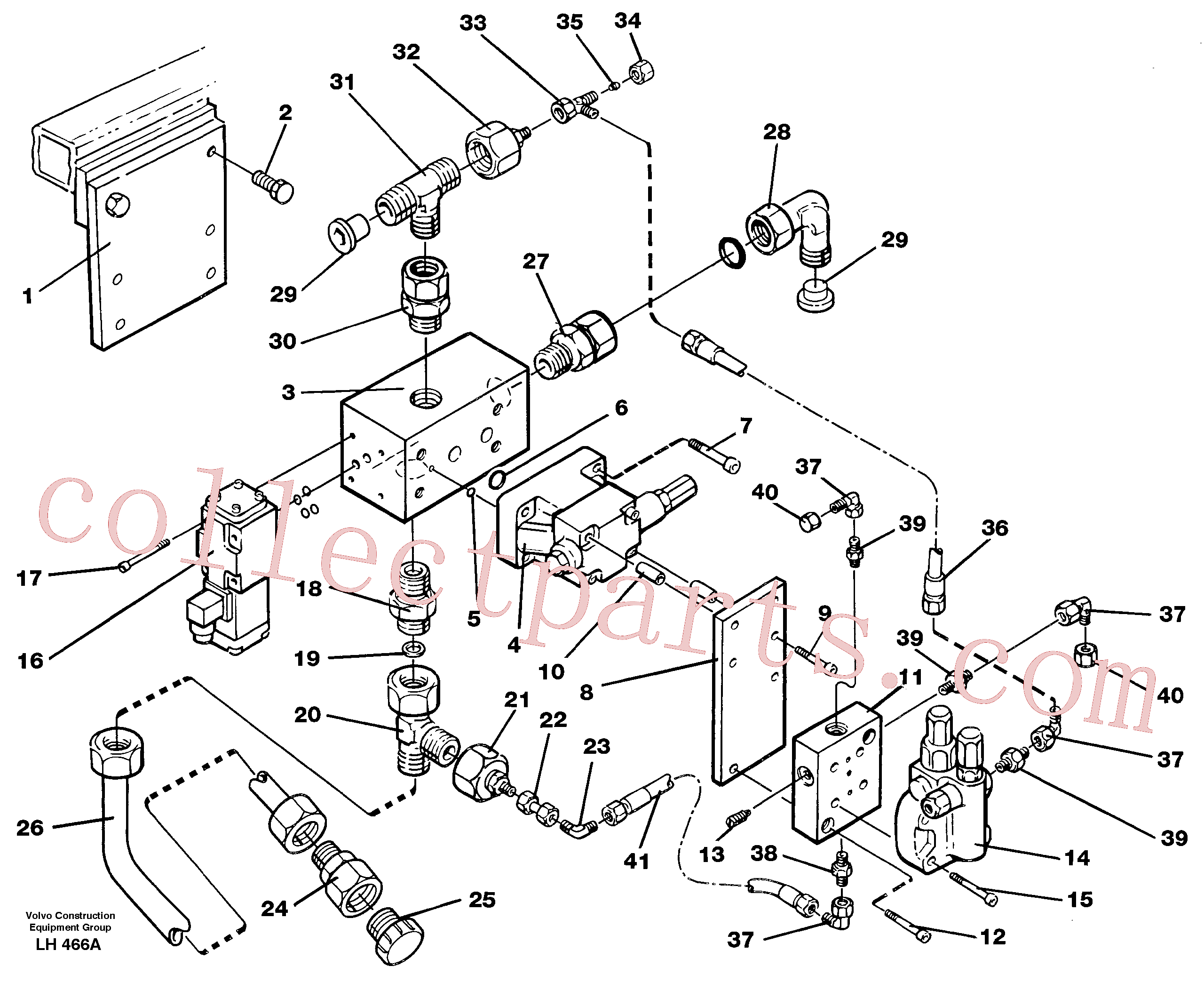 VOE14211065 for Volvo Magnet equipment, Älmhult, valve assembly(LH466A assembly)