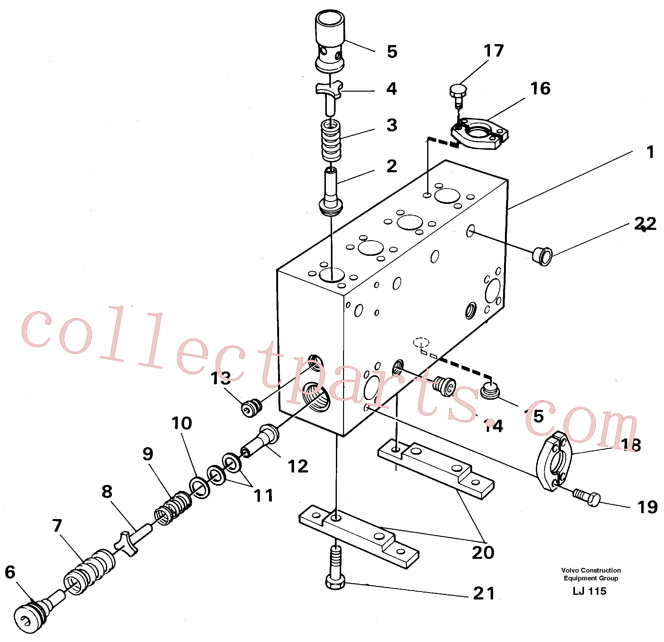 VOE14024900 for Volvo Connection board(LJ115 assembly)