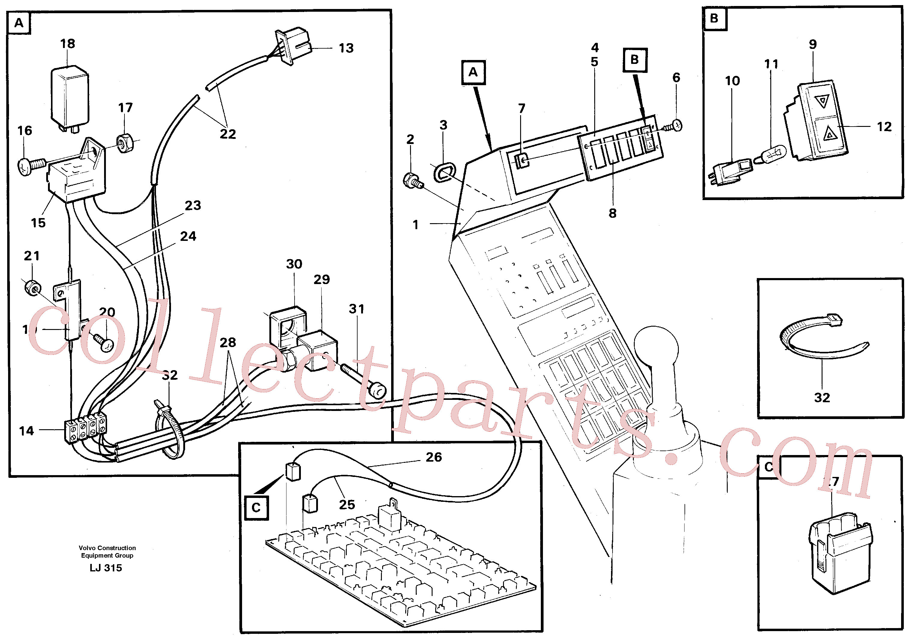 Volvo Assembly VOE14013869 El Cable for sale