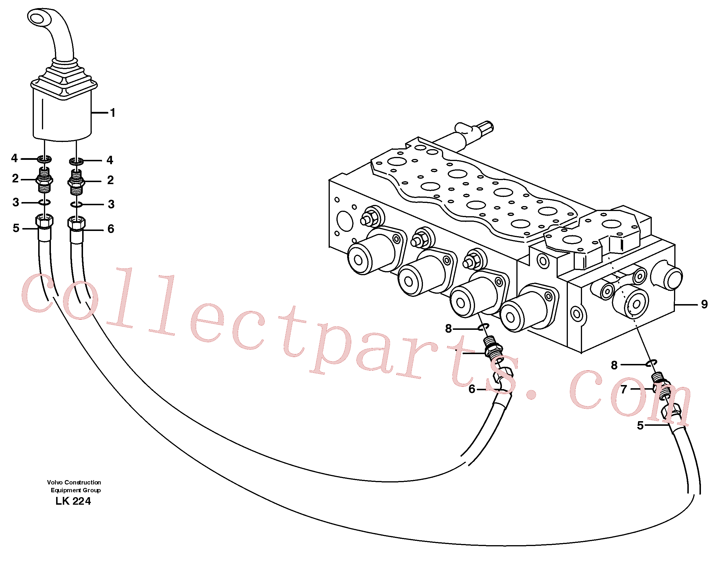 Volvo Assembly VOE14346779 Hydraulic hose for sale