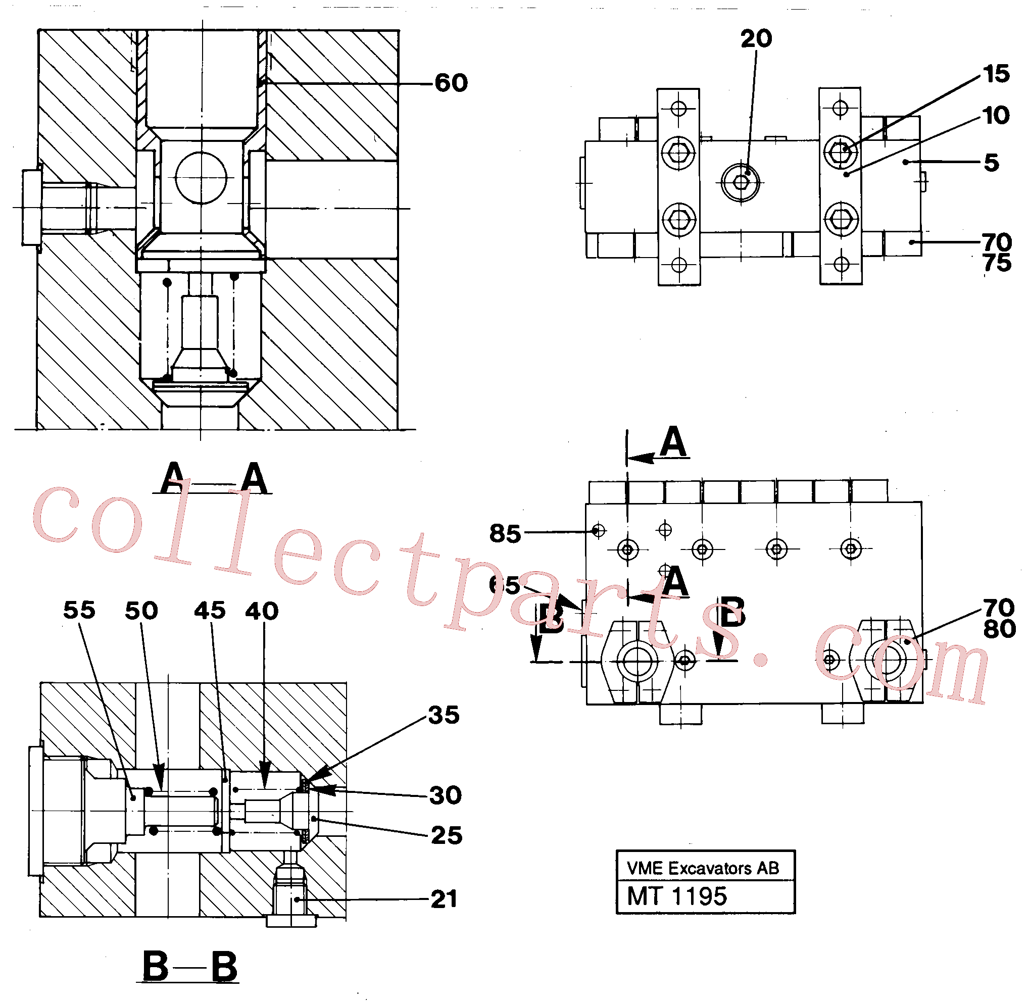 VOE14024900 for Volvo Connection board(MT1195 assembly)