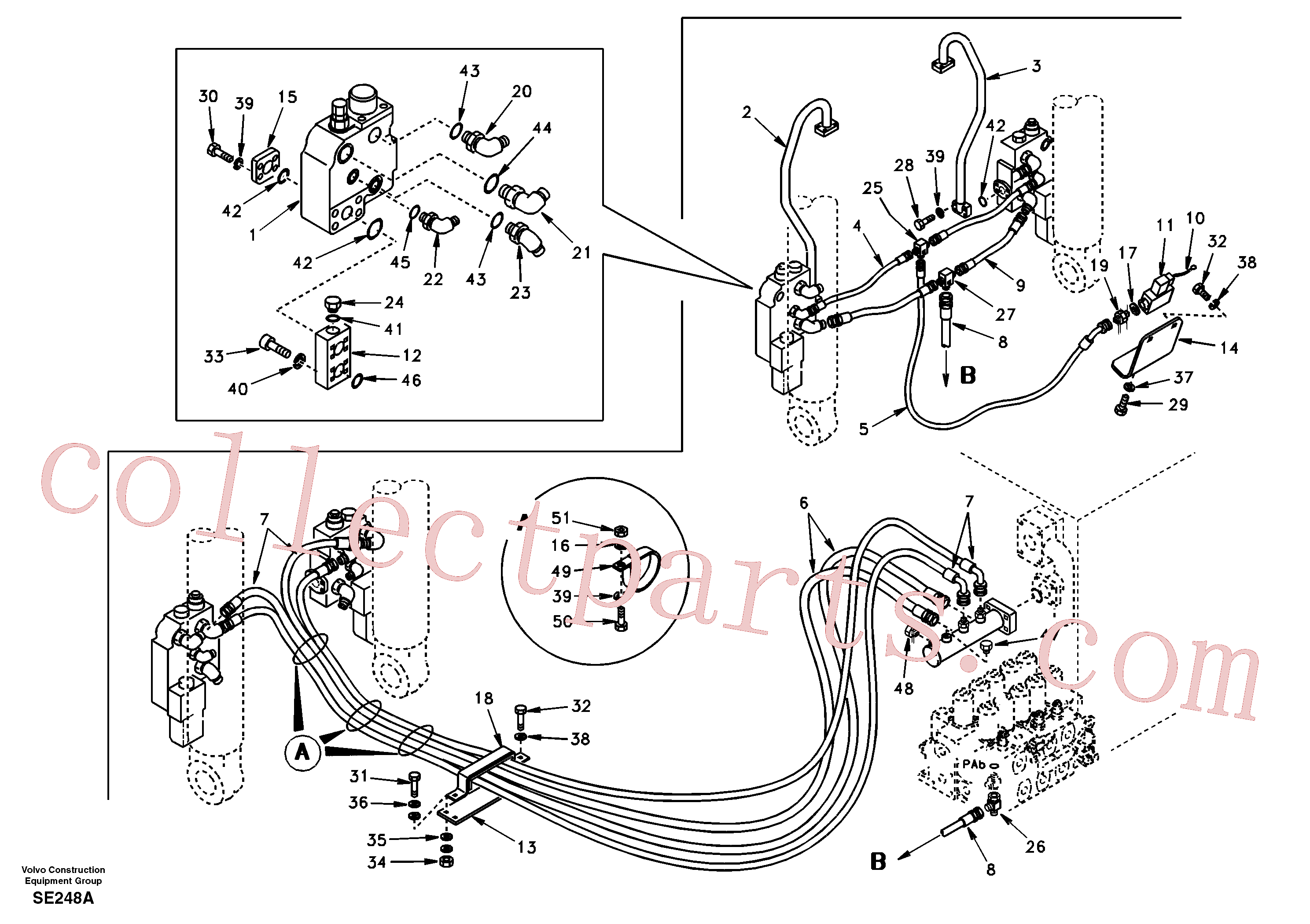 SA9453-05370 for Volvo Working hydraulic, boom rupture(SE248A assembly)