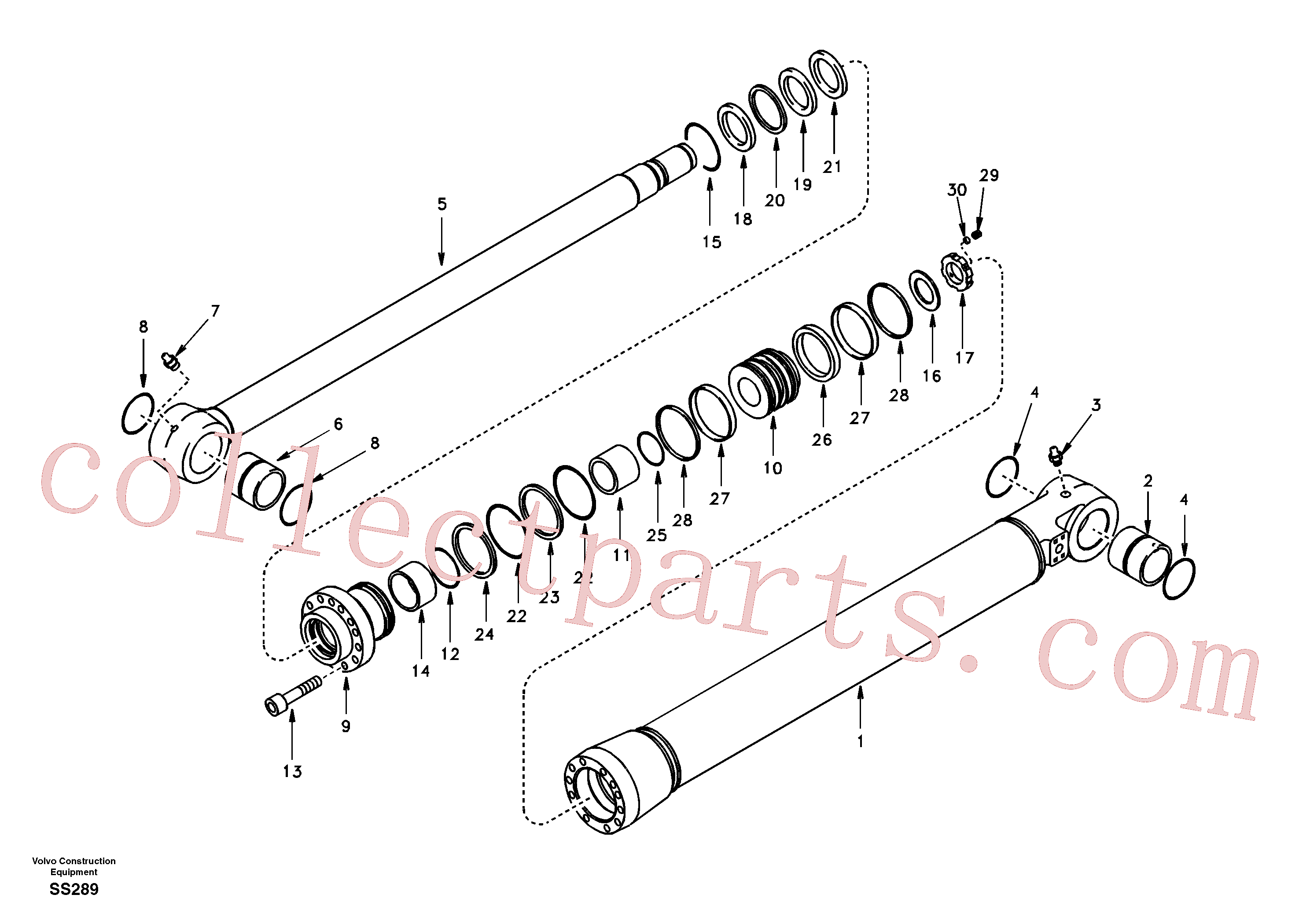 SA1146-01480 for Volvo Bucket cylinder(SS289 assembly)